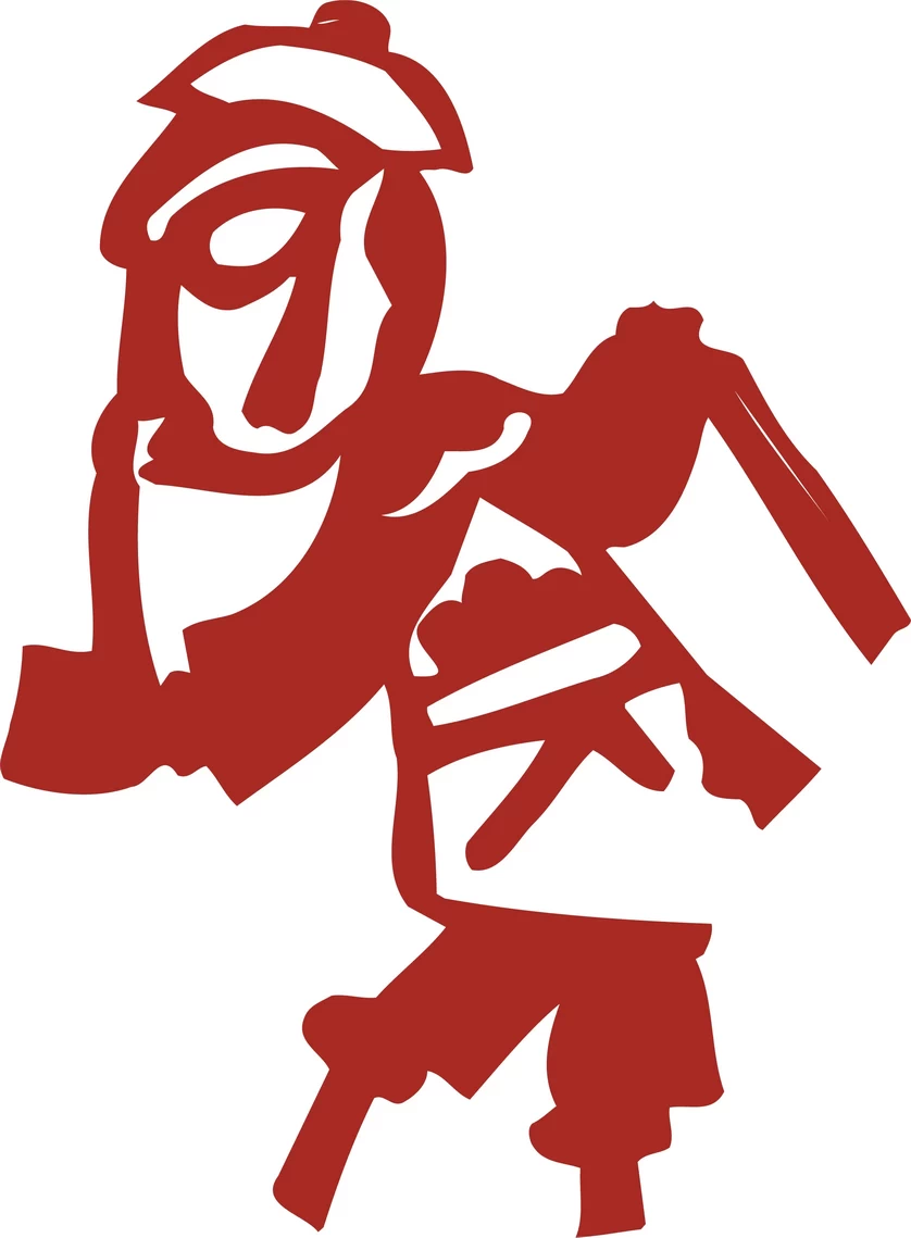 中国风中式传统喜庆民俗人物动物窗花剪纸插画边框AI矢量PNG素材【2116】